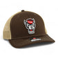 NC State Wolfpack 3D Snapback Trucker Hat- Brown/ Tan