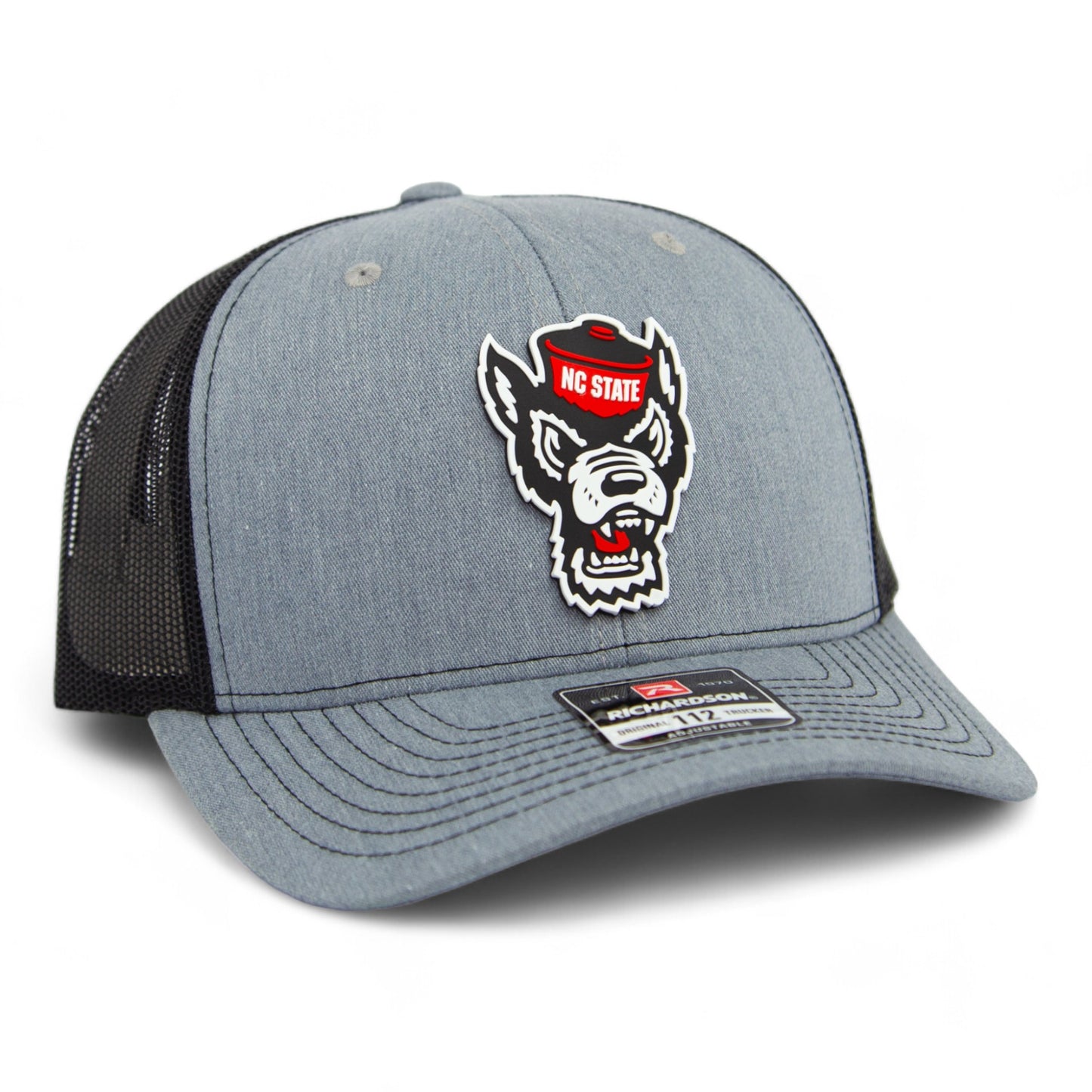 NC State Wolfpack 3D Snapback Trucker Hat- Heather Grey/ Black