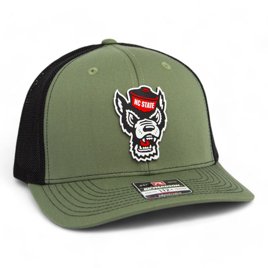 NC State Wolfpack 3D Snapback Trucker Hat- Loden/ Black