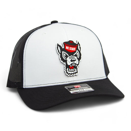 NC State Wolfpack 3D Snapback Trucker Hat- White/ Black