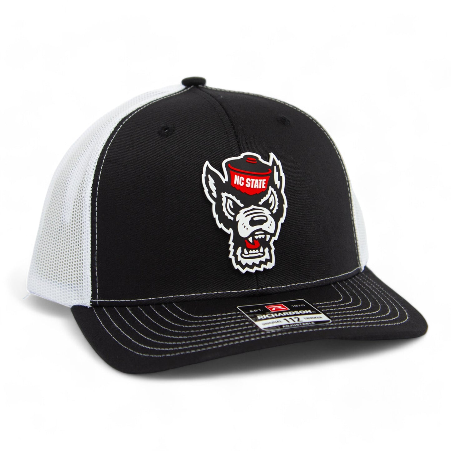 NC State Wolfpack 3D Snapback Trucker Hat- Black/ White