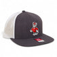 NC State Wolfpack Strutting Wolf 3D Wool Blend Flat Bill Hat- Heather Charcoal/ White