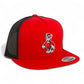 NC State Wolfpack Strutting Wolf 3D YP Snapback Flat Bill Trucker Hat- Red/ Black
