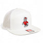 NC State Wolfpack Strutting Wolf 3D Snapback Seven-Panel Flat Bill Trucker Hat- White