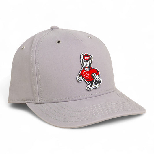 NC State Wolfpack Strutting Wolf 3D Snapback Canvas Hat- Grey