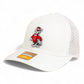 NC State Wolfpack Strutting Wolf 3D Snapback Tilikum Trucker Hat- White