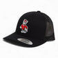 NC State Wolfpack Strutting Wolf 3D YP Snapback Trucker Hat- Black