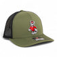 NC State Wolfpack Strutting Wolf 3D Snapback Trucker Hat- Loden/ Black
