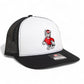 NC State Wolfpack Strutting Wolf 3D Snapback Trucker Hat- White/ Black