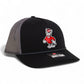 NC State Wolfpack Strutting Wolf 3D Snapback Trucker Rope Hat- Black/ Charcoal