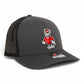 NC State Wolfpack Strutting Wolf 3D Snapback Trucker Hat- Charcoal/ Black