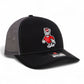 NC State Wolfpack Strutting Wolf 3D Snapback Trucker Hat- Black/ Charcoal