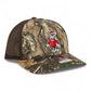 NC State Wolfpack Strutting Wolf 3D Snapback Trucker Hat- Realtree Edge/ Brown