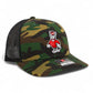 NC State Wolfpack Strutting Wolf 3D Snapback Trucker Hat- Army Camo/ Black