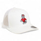 NC State Wolfpack Strutting Wolf 3D YP Snapback Trucker Hat- White