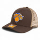 New York Knicks 3D Snapback Tilikum Trucker Hat- Brown/ Tan