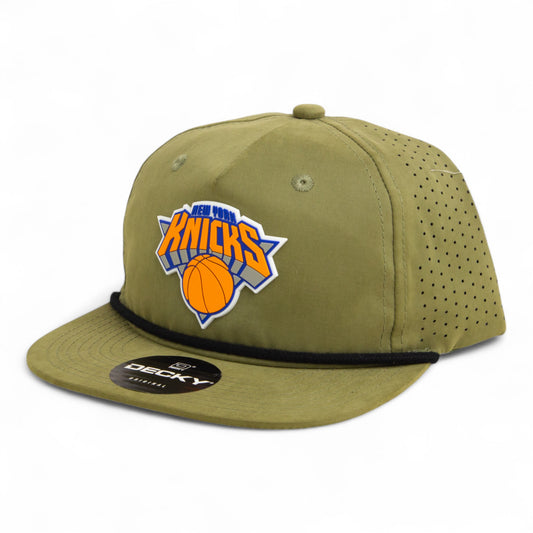 New York Knicks 3D Perforated Rope Hat- Loden/ Black