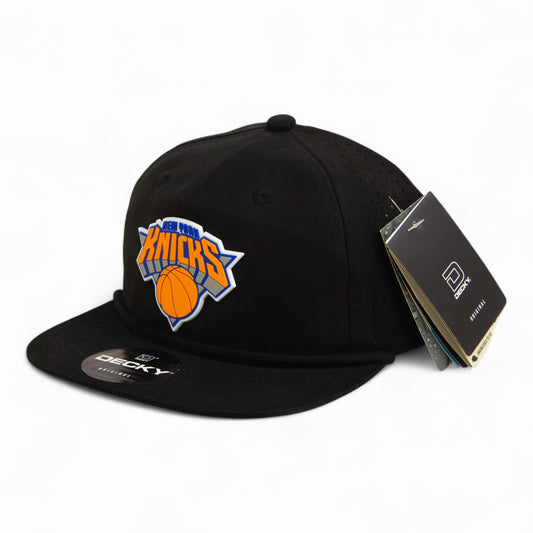 New York Knicks 3D Perforated Rope Hat- Black