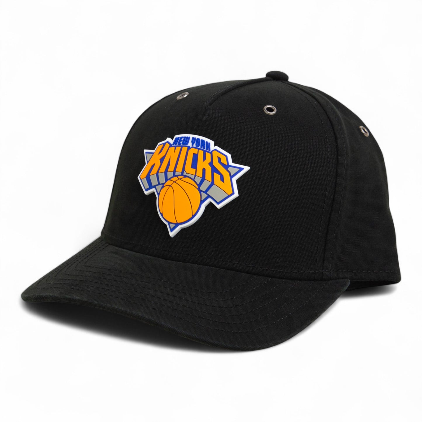 New York Knicks 3D Snapback Canvas Hat- Black