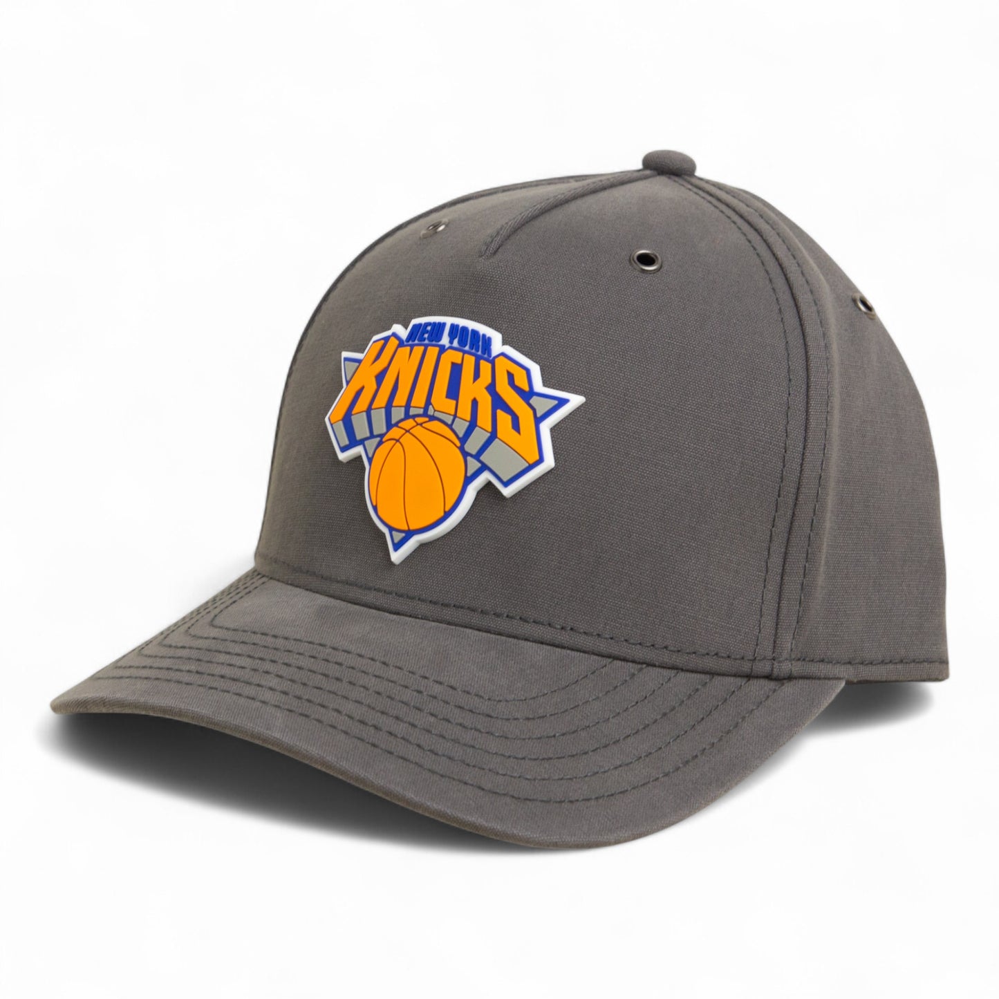 New York Knicks 3D Snapback Canvas Hat- Charcoal