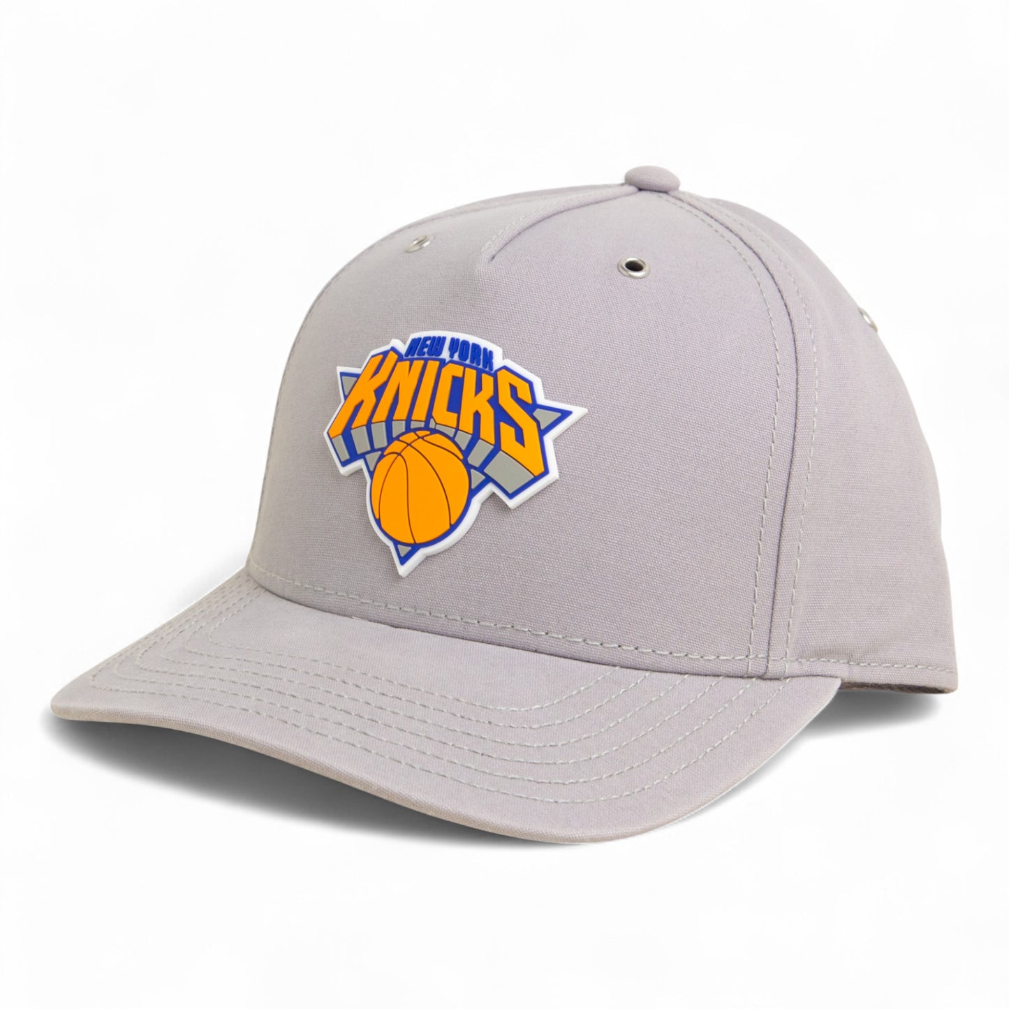 New York Knicks 3D Snapback Canvas Hat- Grey