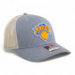 New York Knicks Snapback Trucker Hat- Heather Grey/ Light Grey