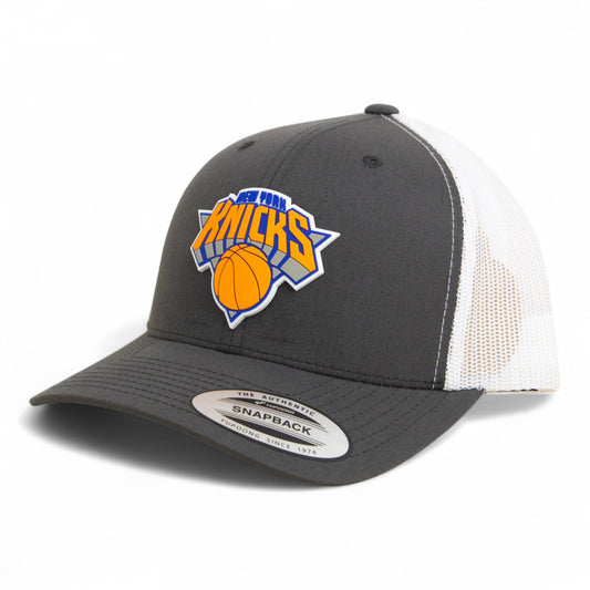 New York Knicks 3D YP Snapback Trucker Hat- Charcoal/ White