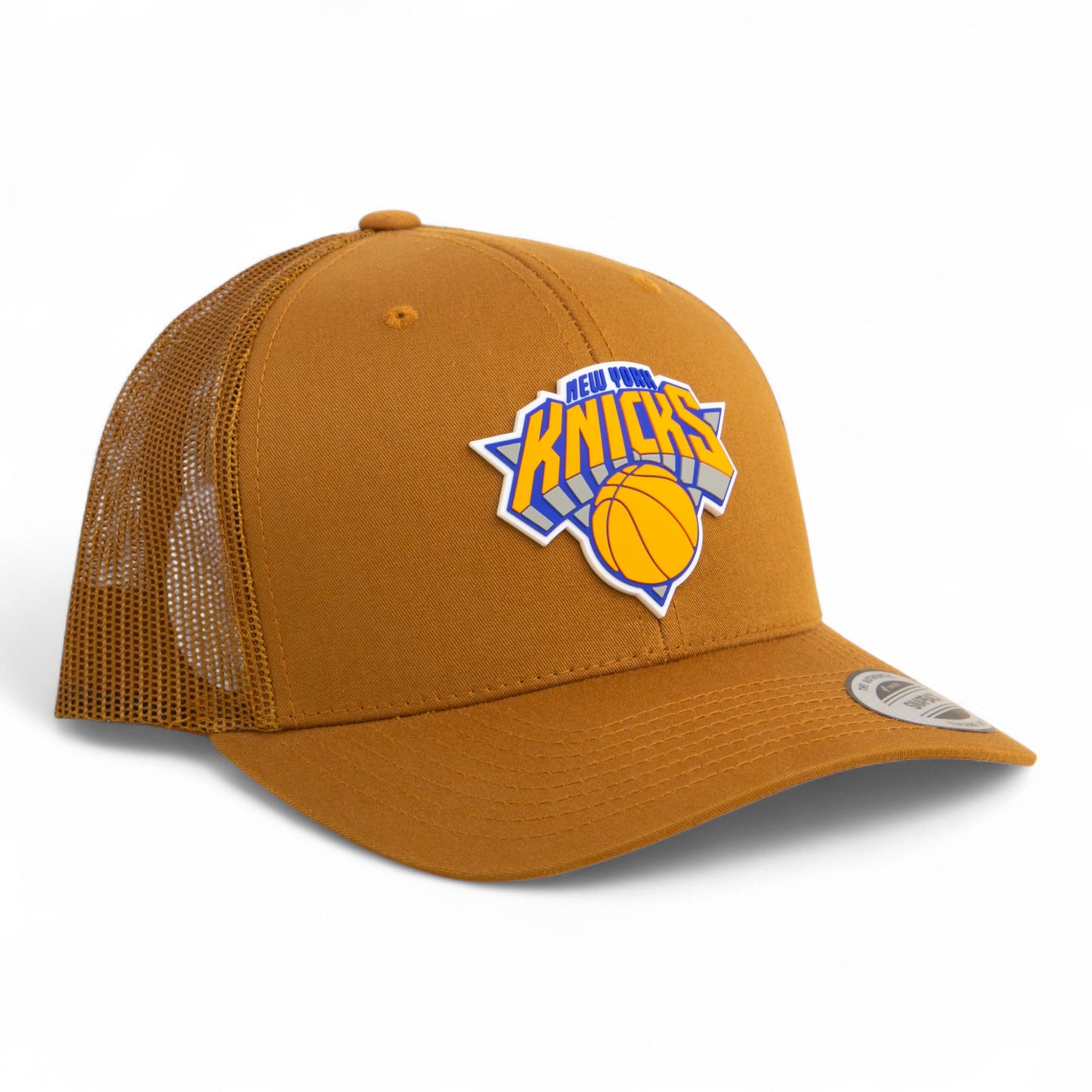 New York Knicks 3D YP Snapback Trucker Hat- Caramel