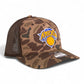 New York Knicks Snapback Trucker Hat- Bark Duck Camo/ Brown