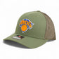 New York Knicks Snapback Trucker Hat- Loden