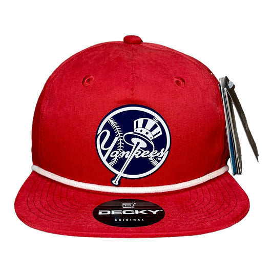 New York Yankees 3D Classic Rope Hat- Red/ White