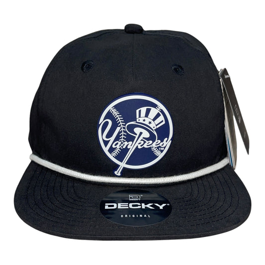 New York Yankees 3D Classic Rope Hat- Black/ White