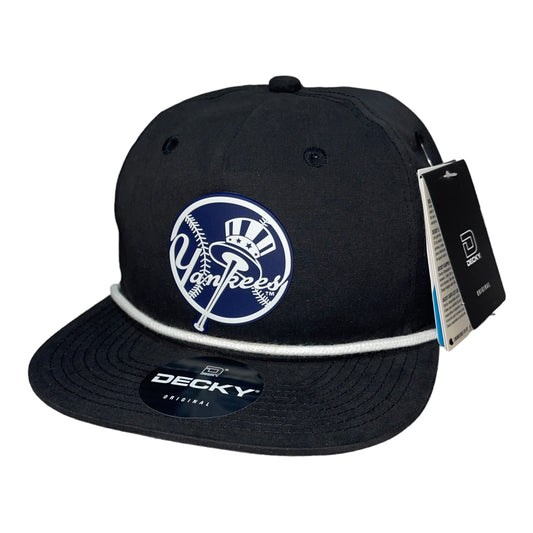 New York Yankees 3D Classic Rope Hat- Black/ White