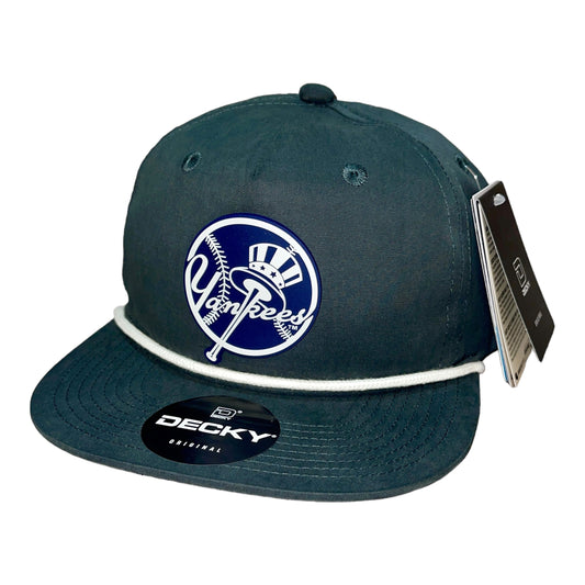 New York Yankees 3D Classic Rope Hat- Charcoal/ White