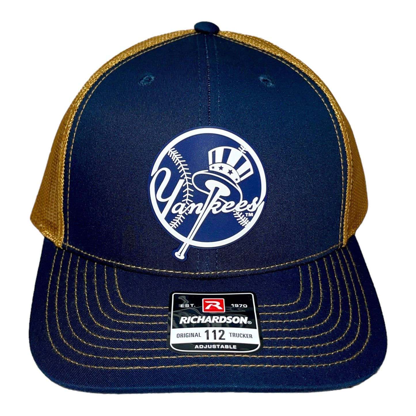 New York Yankees 3D Snapback Trucker Hat- Navy/ Caramel