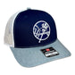 New York Yankees 3D Snapback Trucker Hat- Navy/ White/ Heather Grey