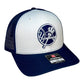 New York Yankees 3D Snapback Trucker Hat- White/ Navy