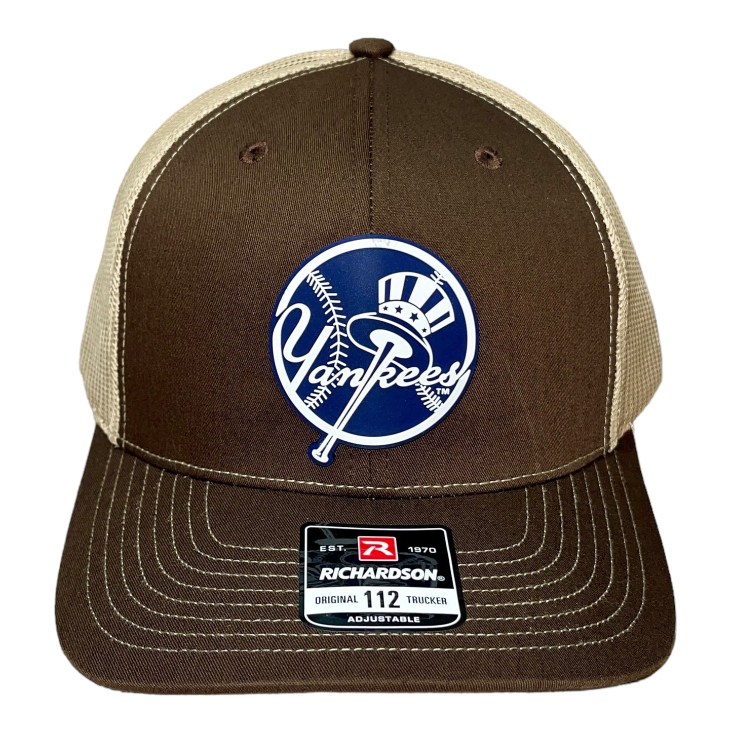 New York Yankees 3D Snapback Trucker Hat- Brown/ Tan