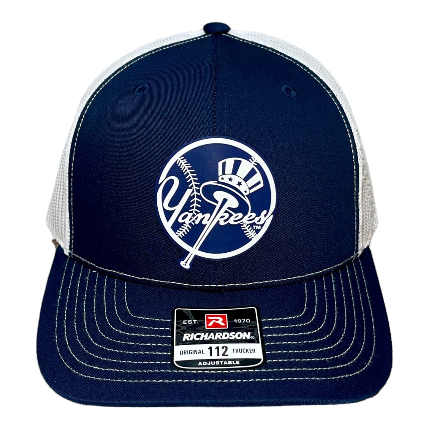 New York Yankees 3D Snapback Trucker Hat- Navy/ White