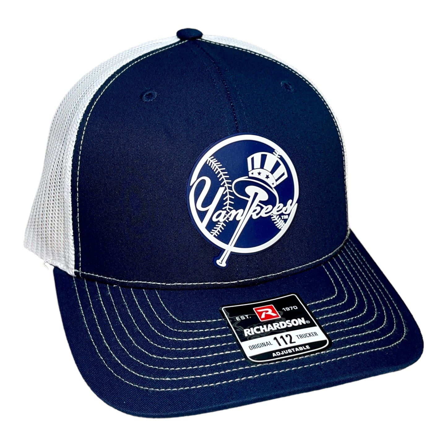 New York Yankees 3D Snapback Trucker Hat- Navy/ White