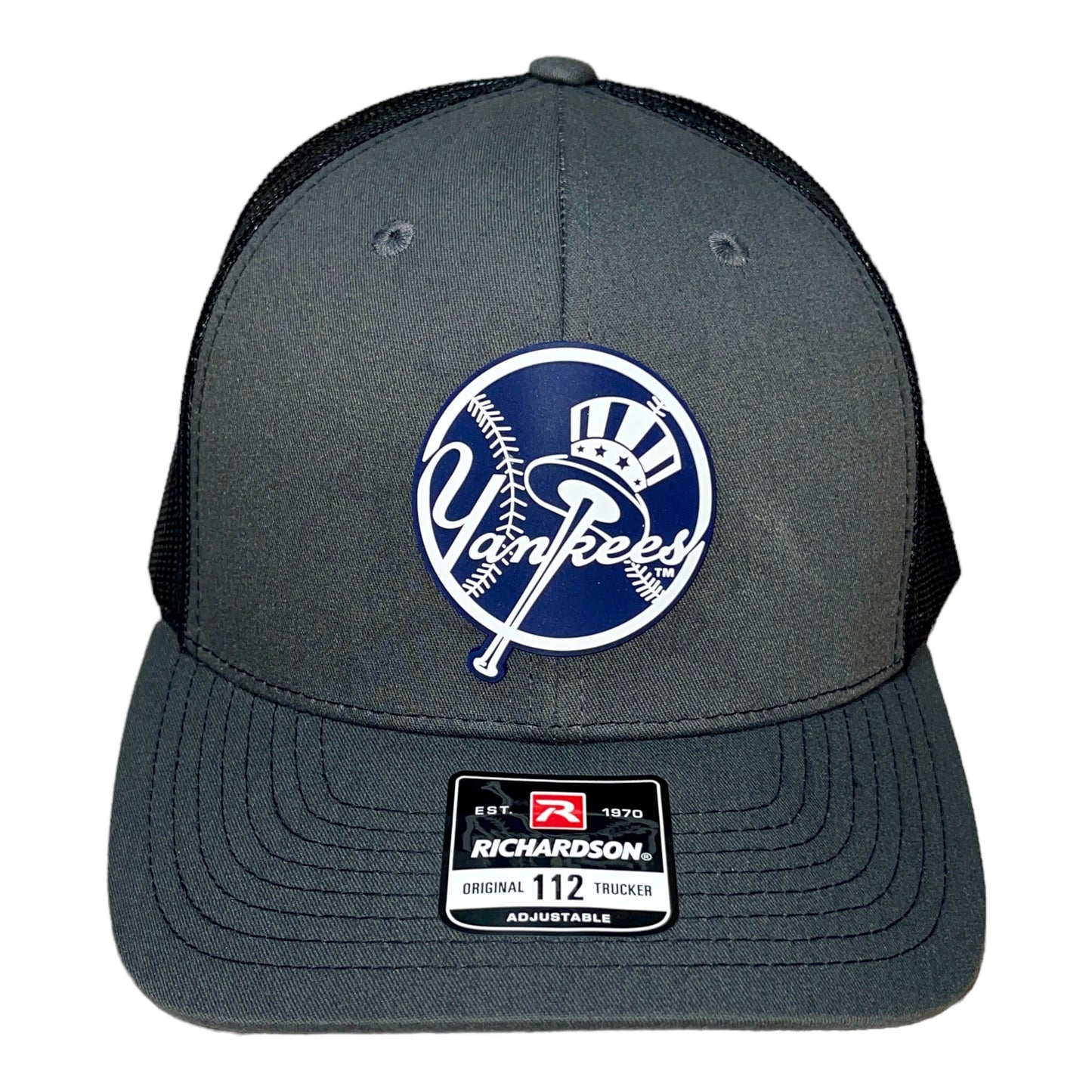 New York Yankees 3D Snapback Trucker Hat- Charcoal/ Black