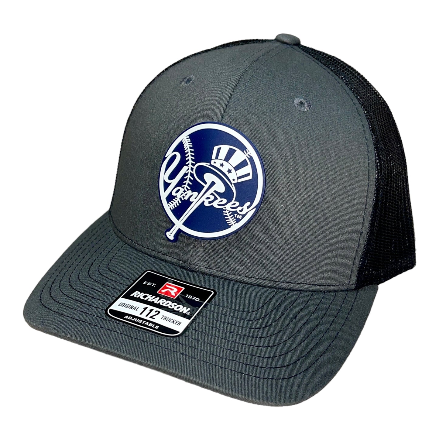 New York Yankees 3D Snapback Trucker Hat- Charcoal/ Black