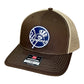 New York Yankees 3D Snapback Trucker Hat- Brown/ Tan