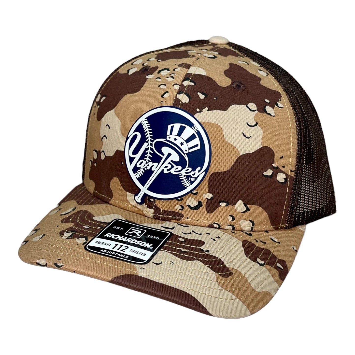 New York Yankees 3D Snapback Trucker Hat- Desert Camo/ Brown