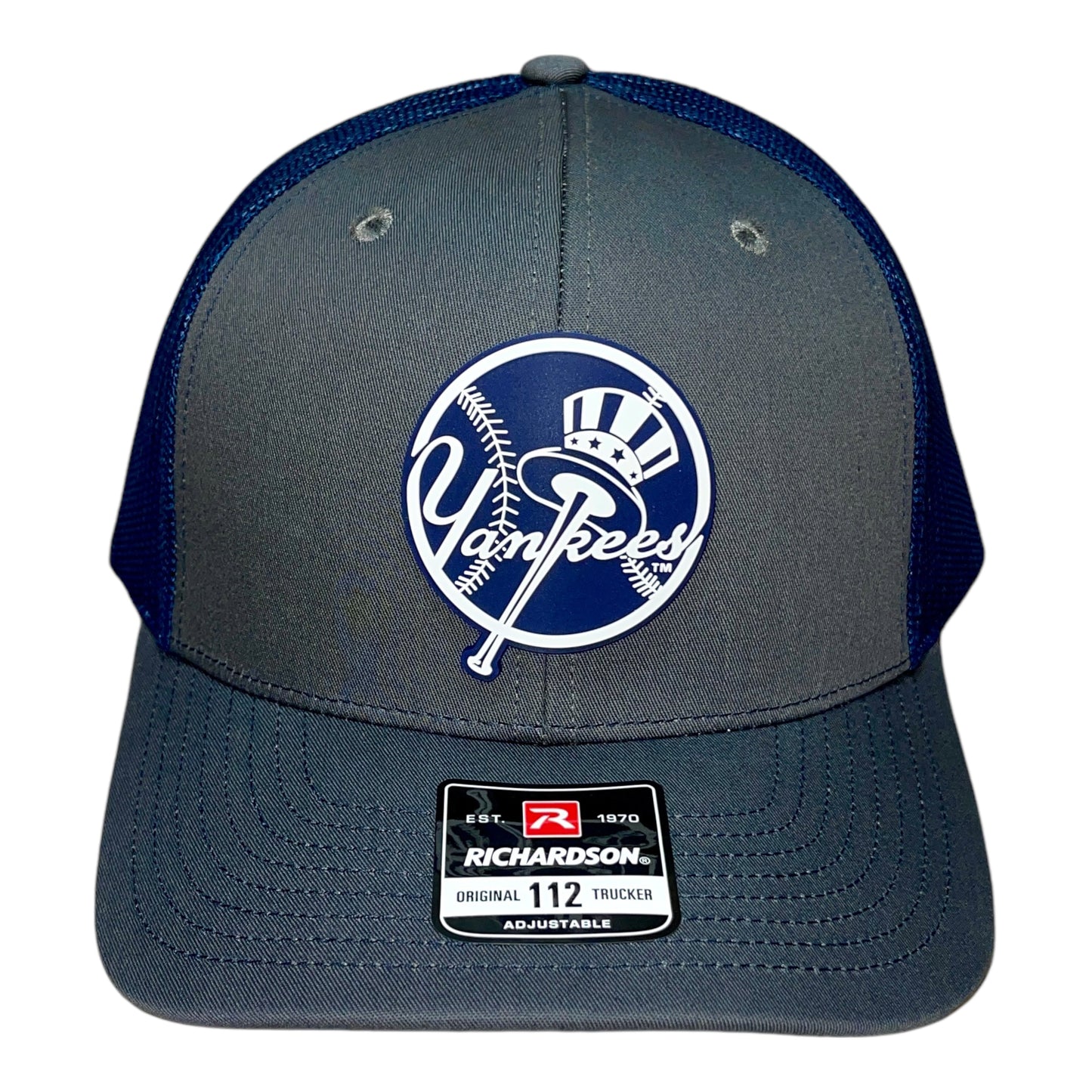 New York Yankees 3D Snapback Trucker Hat- Charcoal/ Navy