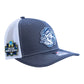 UNC Tar Heels 2024 Men's College World Series 3D Snapback Trucker Hat- Charcoal/ White