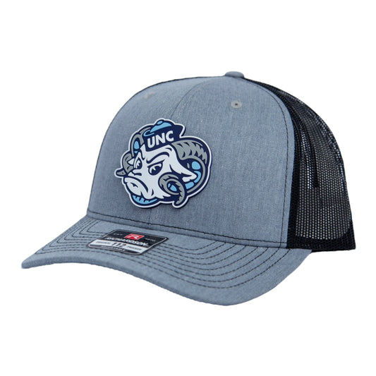 UNC Tar Heels 2024 Men's College World Series 3D Snapback Trucker Hat- Heather Grey/ Black