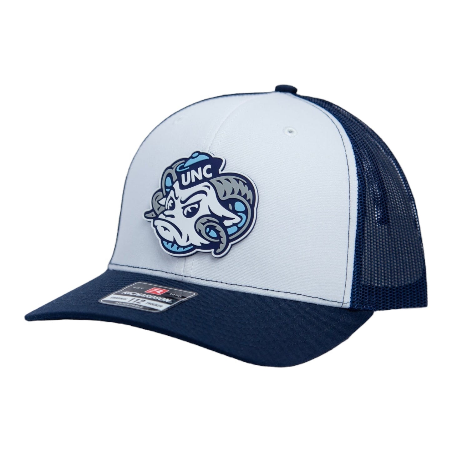 UNC Tar Heels 2024 Men's College World Series 3D Snapback Trucker Hat- White/ Navy