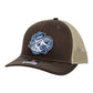 UNC Tar Heels 2024 Men's College World Series 3D Snapback Trucker Hat- Brown/ Tan