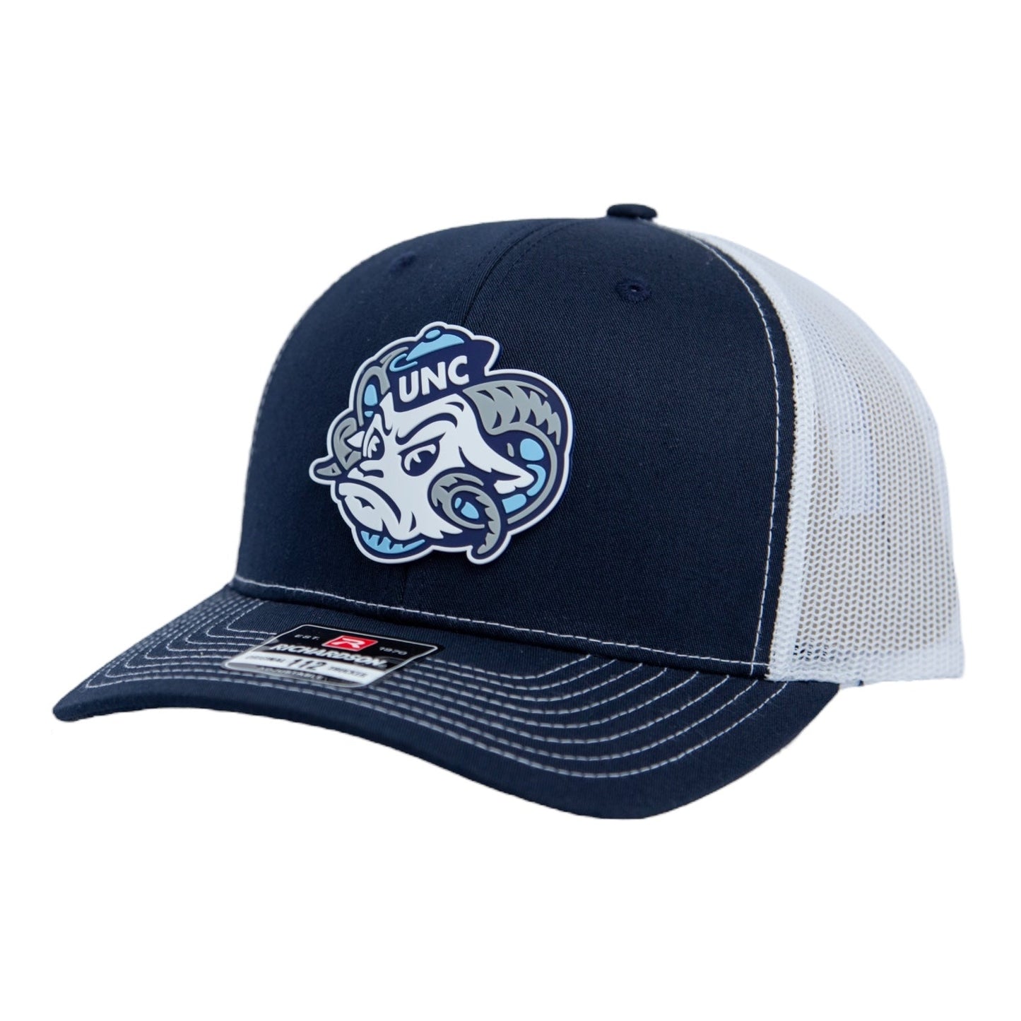 UNC Tar Heels 2024 Men's College World Series 3D Snapback Trucker Hat- Navy/ White